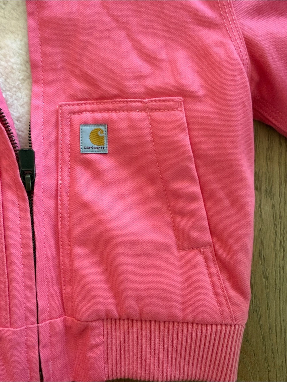 Carhartt Canvas Active Jacket in Neon Pink - 3T - Picture 3 of 5